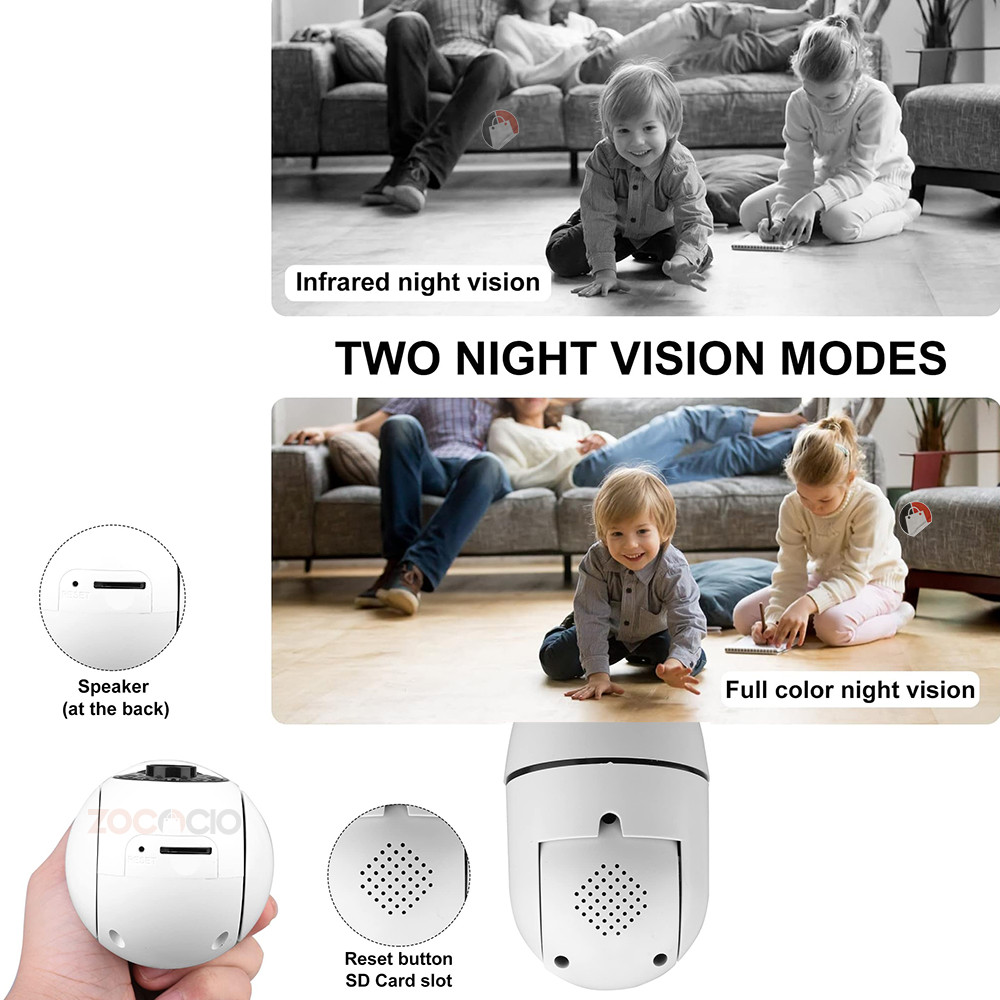 Miniatura 3 de Bombilla Cámara De Vigilancia Wifi hogar